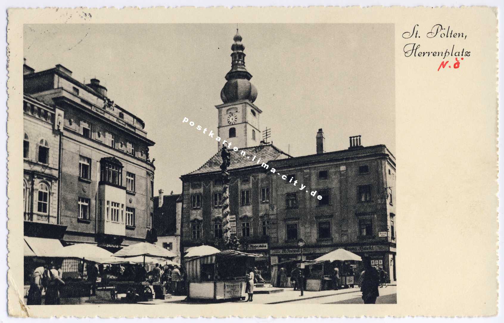 Herrenplatz Sankt Pölten 1932